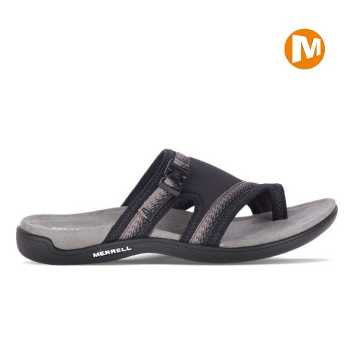 Merrell District Muri Wrap Sandalen Damen Schwarz [DE-JRKXD]